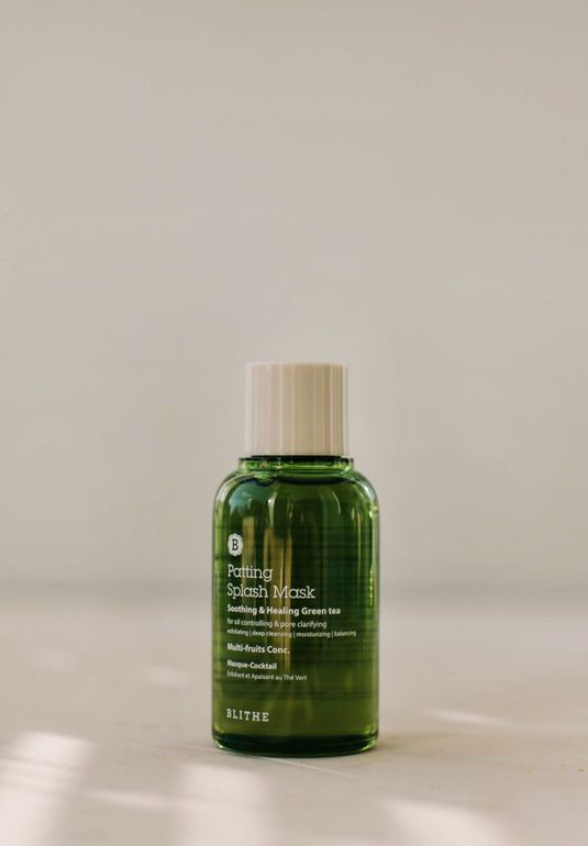 Сплэш-маска заживляющая и для красивой кожи BLITHE Patting Splash Mask Soothing & Healing Green Tea 70ml