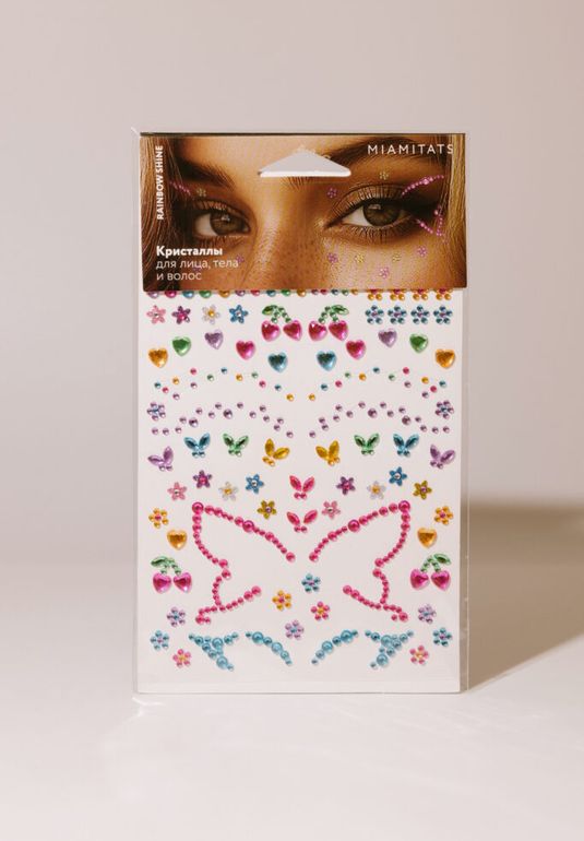 Кристаллы на клейком слое MIAMITATS Rainbow shine