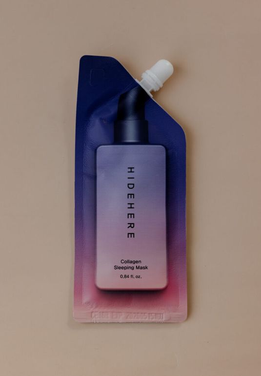 Маска увлажняющая ночная  несмываемая с коллагеном HIDEHERE Collagen Sleeping Mask 25ml
