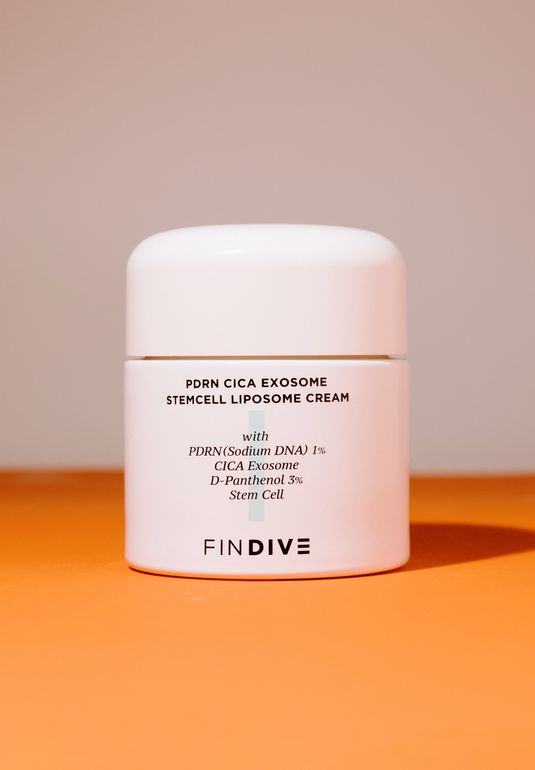 Крем для лица с экзосомами центеллы и ПДРН FINDIVE PDRN Cica Exosome Stemcell Lipsome Cream 50мл