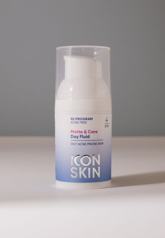Матирующий дневной крем-флюид ICON SKIN Matte & Care Day Fluid 30ml