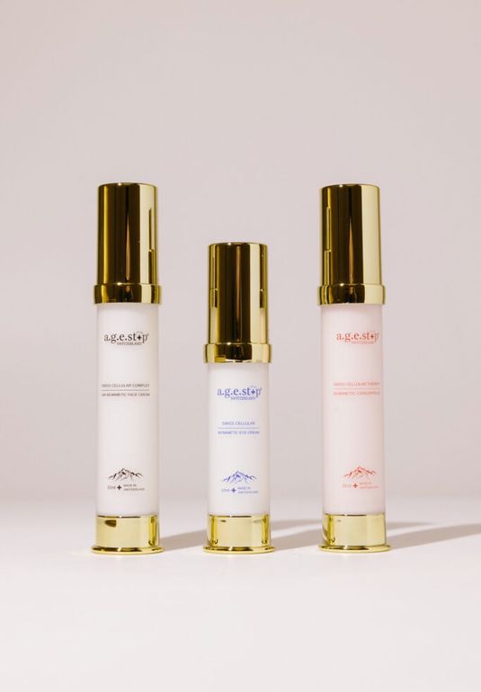 Премиальная коллекция-набор A.G.E.STOP SWITZERLAND Biomimetic Line 15ml/10ml/15ml