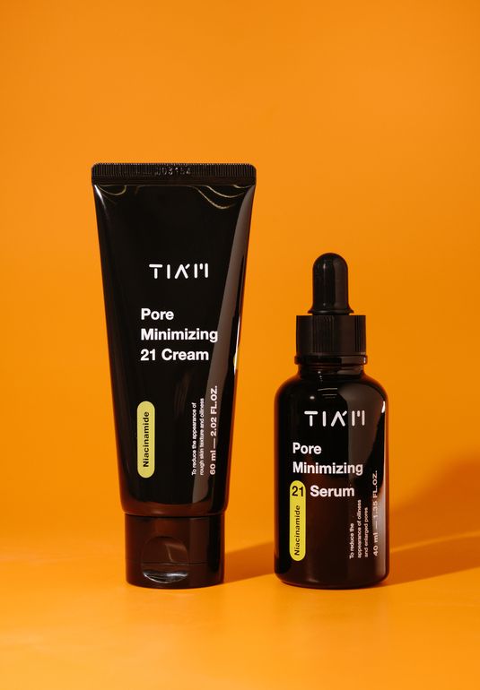 Набор сыворотка и крем для работы с порами TIAM Pore Minimizing 21 Cream 60ml + Serum 40ml