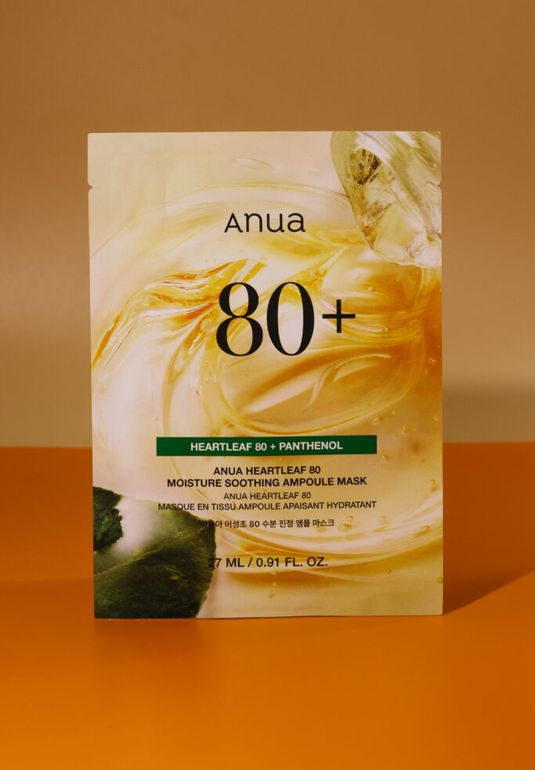 Ампульная маска для лица Anua Heartleaf 80% Moisture Soothing Ampoule Mask (Renew) 27мл