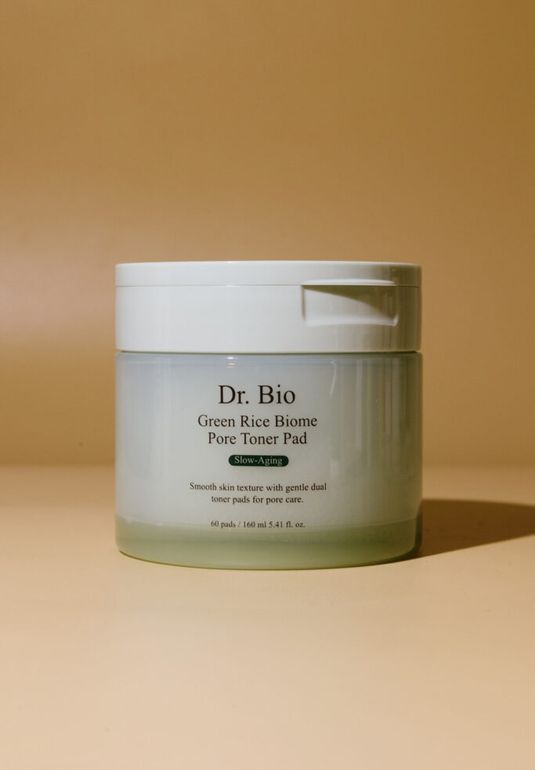 Пилинг-пэды с экстрактом риса и пребиотиками Dr. Bio Green Rice Biome Pore Toner Pad 160ml (60шт)