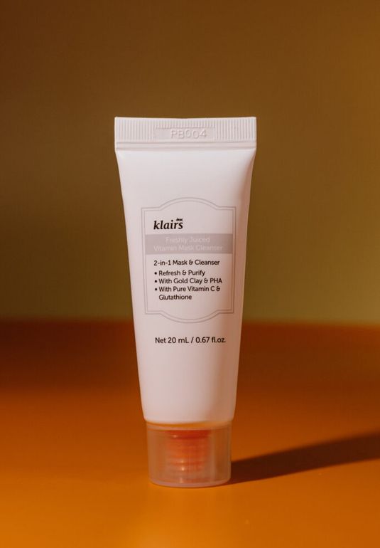 Витаминная маска-пенка для умывания KLAIRS Freshly Juiced Vitamin Mask Cleanser 20ml