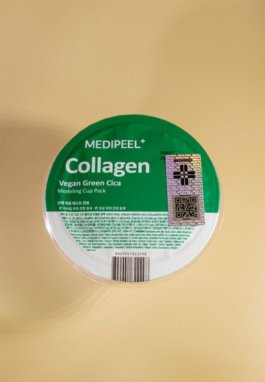 Успокаивающая альгинатная маска с центеллой MEDI-PEEL Vegan Green Cica Collagen Modeling Pack 28g