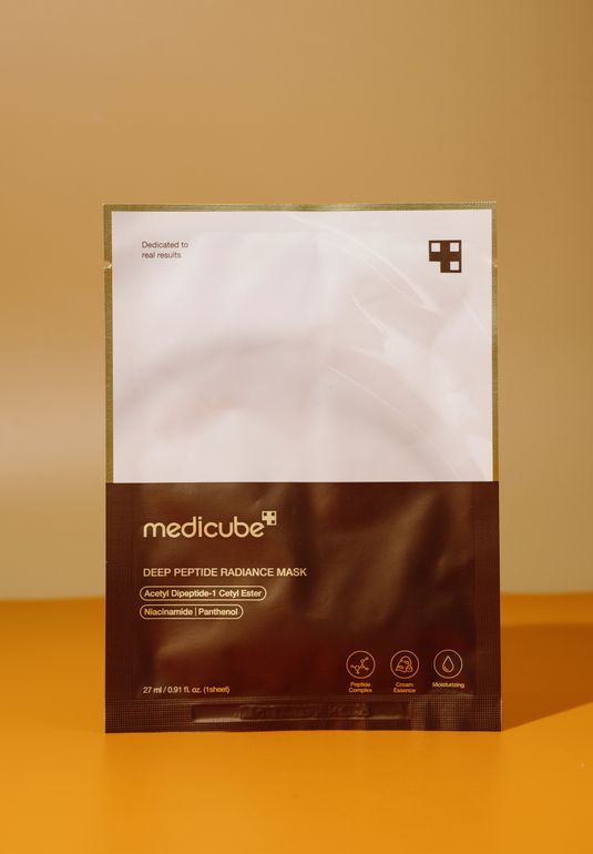 Тканевая маска с пептидами для сияния кожи medicube Deep Peptide Radiance Mask 27мл