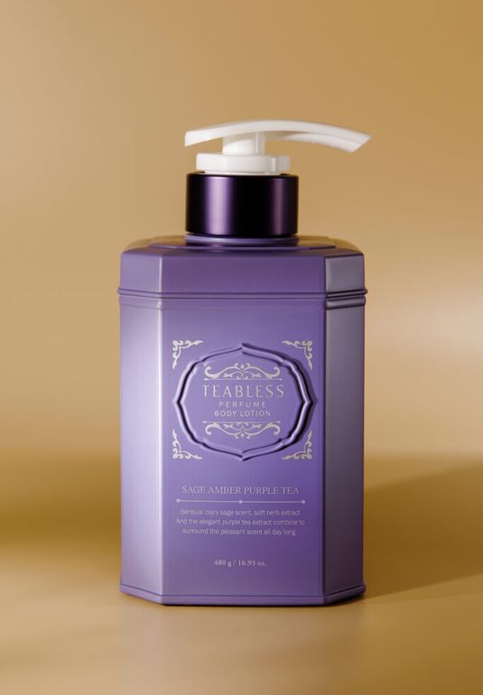 Парфюмированный лосьон «Амбра, Шалфей» Teabless Sage Amber Purple Tea Perfume Body Lotion 480g