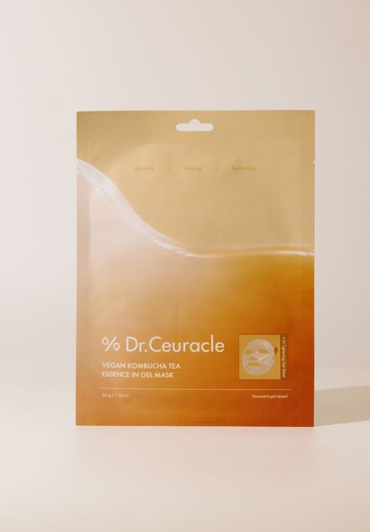 Гидрогелевая веганская маска с комбучей Dr.Ceuracle Vegan Kombucha Tea Essence In Gel Mask 36г 