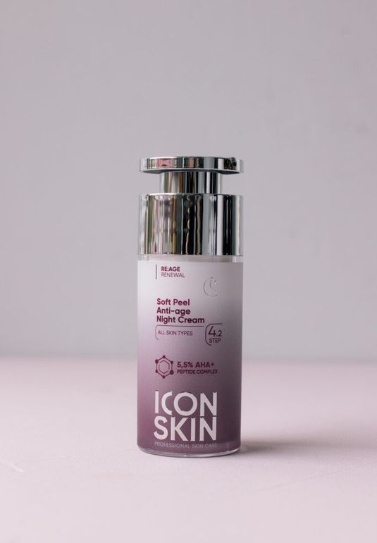 Омолаживающий ночной крем ICON SKIN Soft Peel Anti-Age Night Cream 30ml