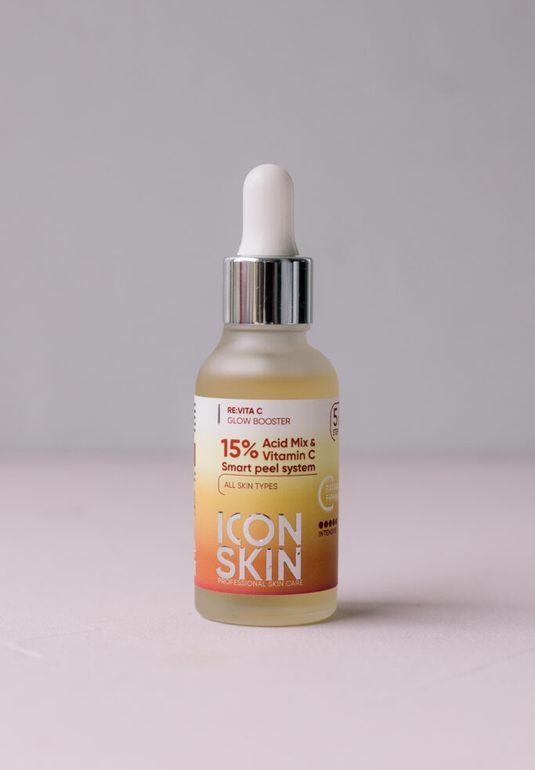 Пилинг для лица с витамином С и комплексом кислот ICON SKIN 15% Acid Mix & Vitamin C Smart Peel System 30мл