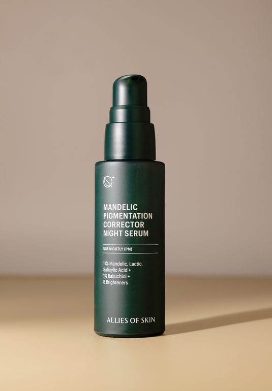 Сыворотка с кислотами для эффективной работы с пигментацией, постакне и высыпаниями ALLIES OF SKIN Mandelic Pigmentation Corrector Night Serum 30 ml