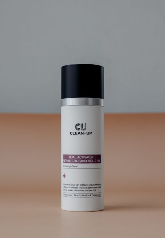 Сыворотка-активатор двойного действия с 0.3% ретинола и 0.75% бакучиола CU Clean Up Dual Activator Retinol 0,3% Bakuchiol 0,75% 30 мл