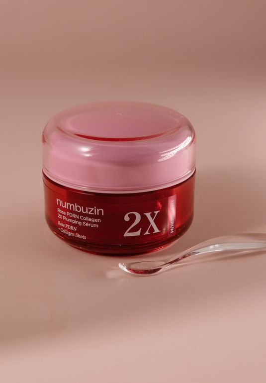 Увлажняющая сыворотка с ПДРН и пептидами numbuzin No.2 Rose PDRN Collagen 2X Plumping Serum 30мл
