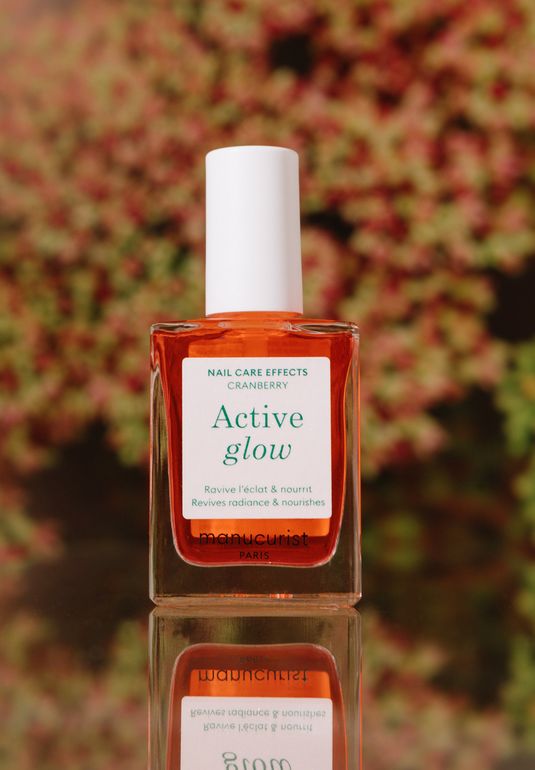 Ухаживающий тинт для ногтей manucurist Paris Active Glow [Cranberry] 15ml