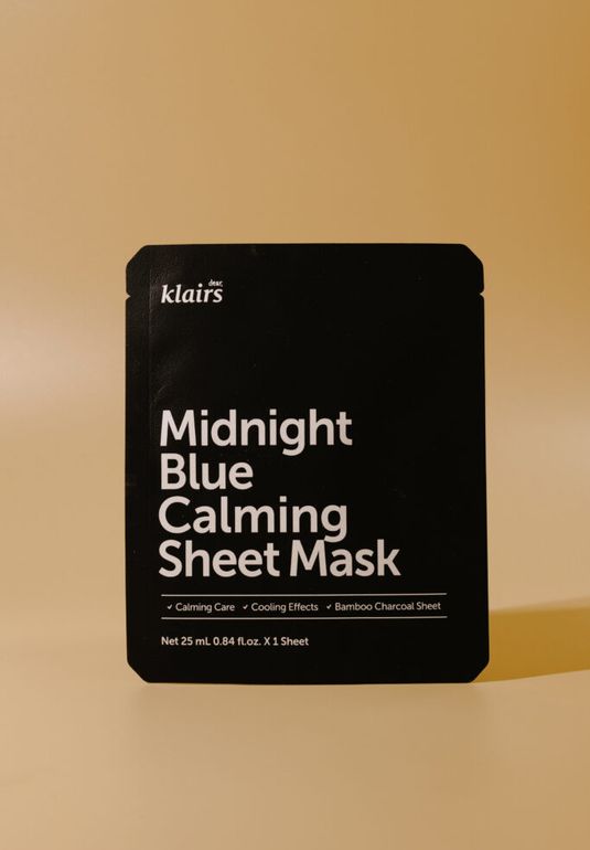 Маска тканевая успокаивающая KLAIRS Midnight Blue Calming Sheet Mask 25ml