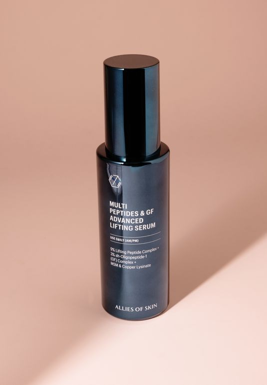 Разглаживающая мультипептидная сыворотка с фактором роста ALLIES OF SKIN Multi Peptides & GF Advanced Lifting Serum 50мл