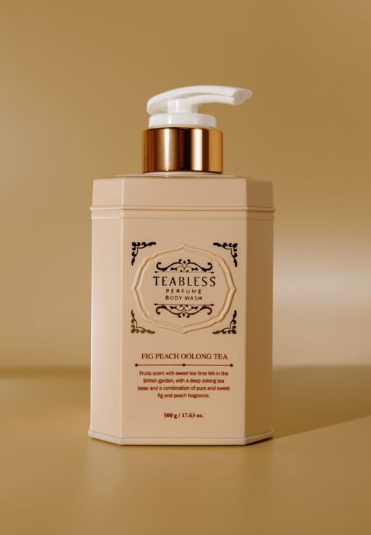 Парфюмированный гель для душа «Инжир, Персик, Улун» Teabless Fig Peach Oolong Tea Perfume Body Wash 500g