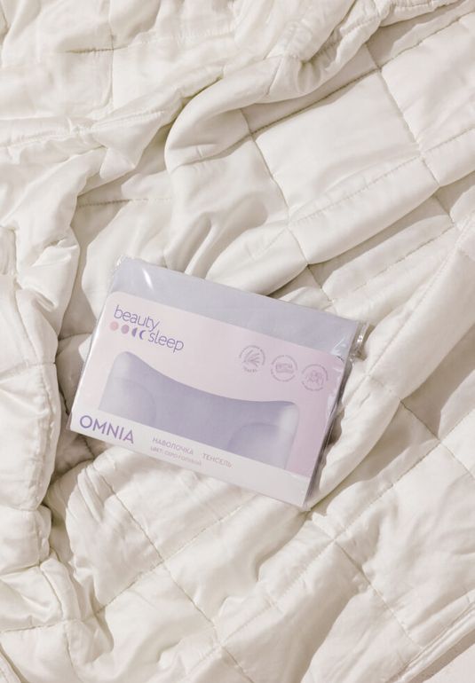 Наволочка из тенселя цвет серо-голубой Beauty Sleep Omnia
