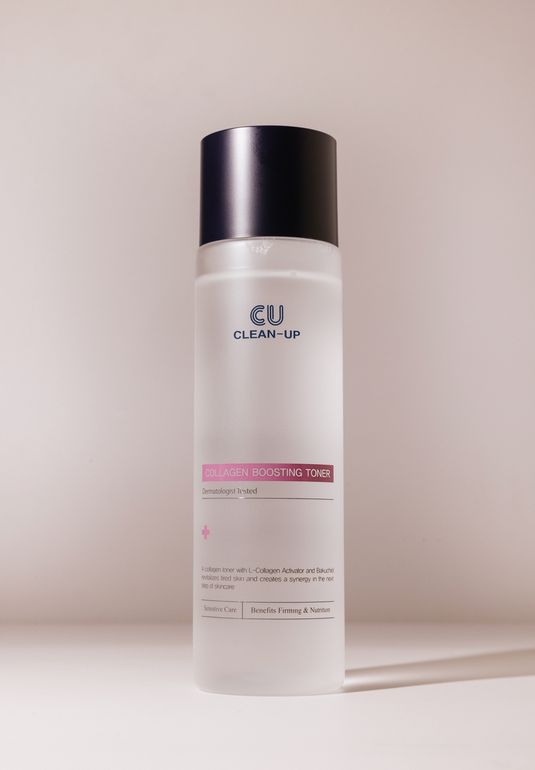 Тонер-бустер с коллагеном CU Clean Up Collagen Boosting Toner 200мл