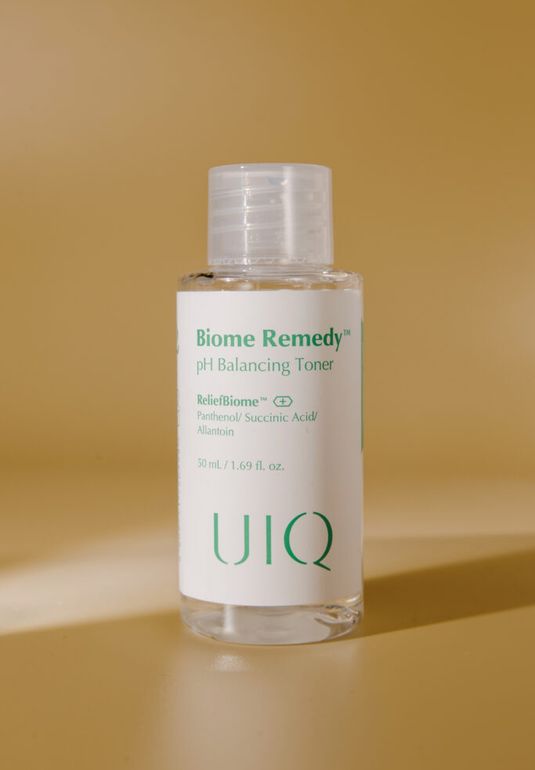 Успокаивающий тонер c янтарной кислотой и постбиотиками UIQ Biome Remedy pH Balancing Toner 50ml