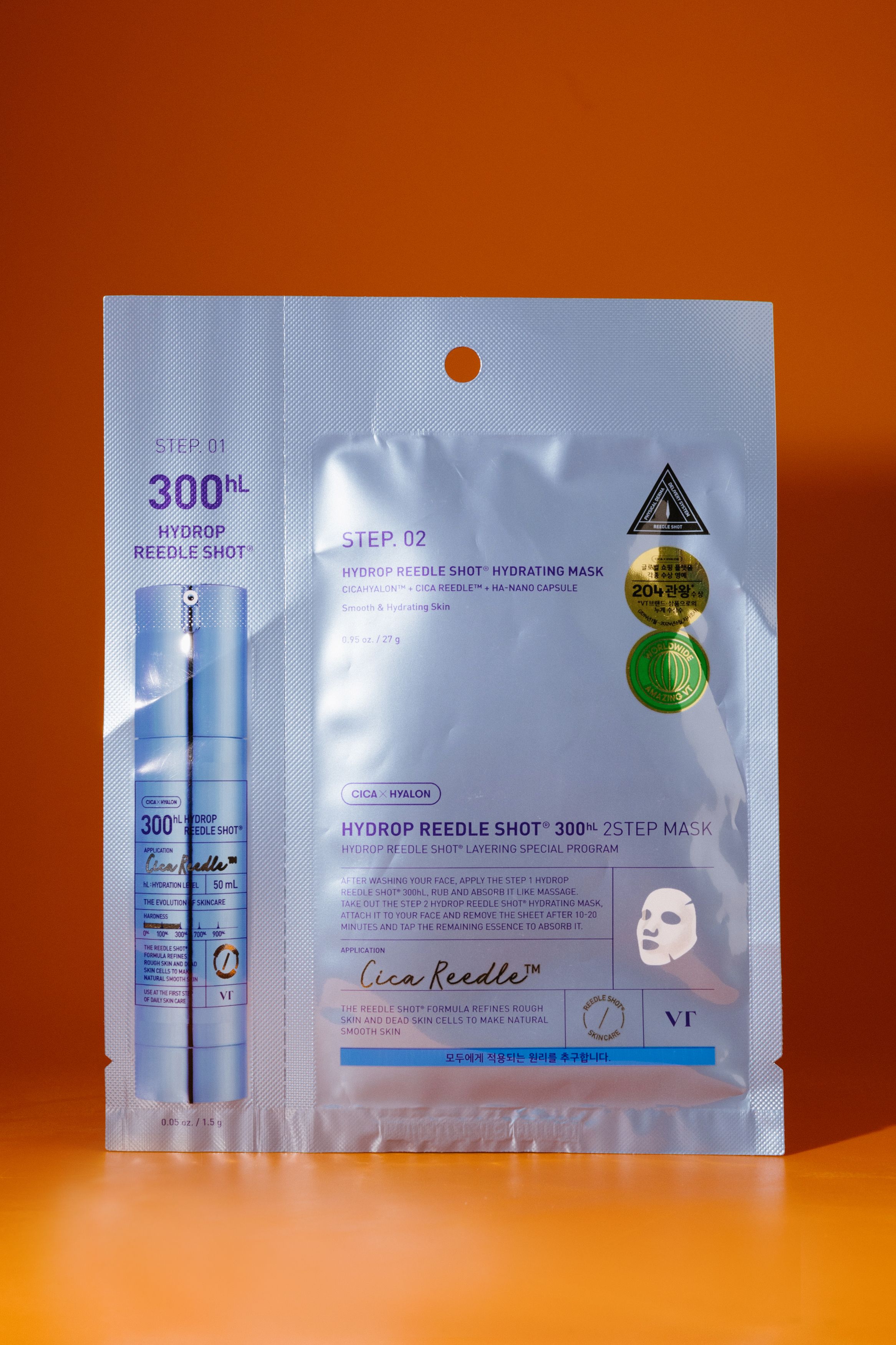 

Двухступенчатая тканевая маска VT Hydrop Reedle Shot 300HL 2Step Mask 1.5g + 33g