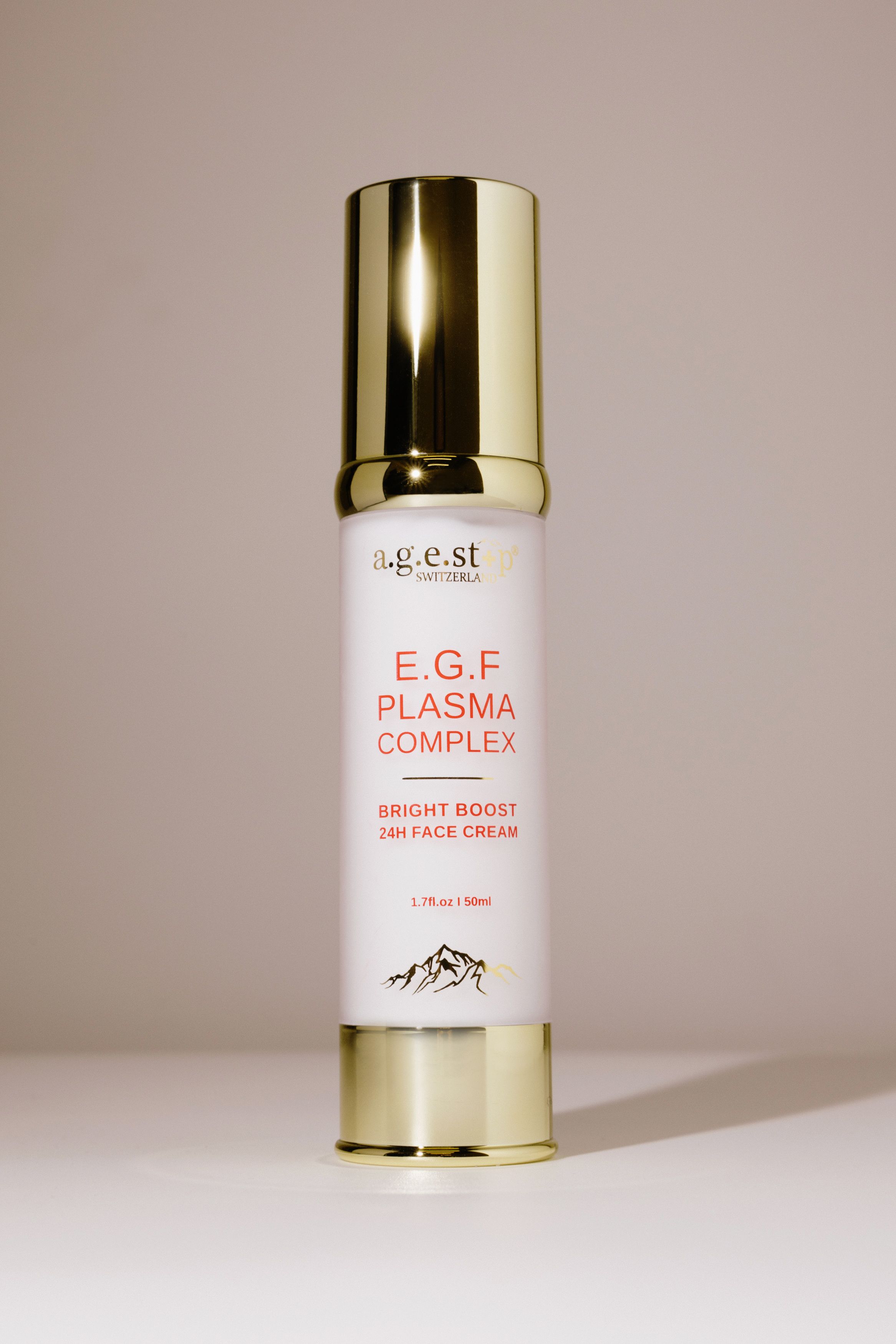 Биоплацентарный крем для лица A.G.E.STOP SWITZERLAND E.G.F. Plasma Complex 24h Bright Boost Face Cream 50ml