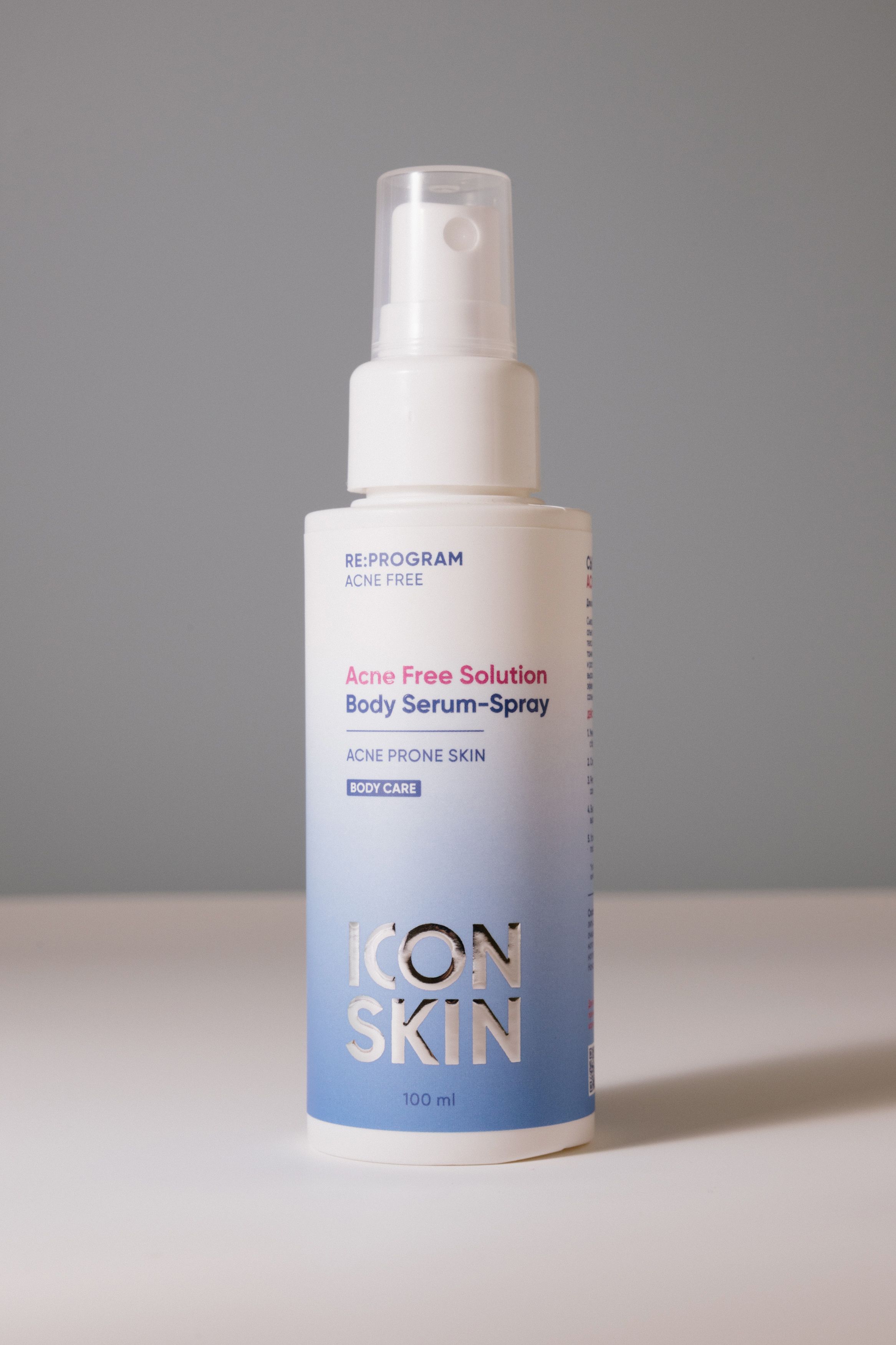 Сыворотка-спрей для ухода за проблемной кожей тела ICON SKIN Acne Free Solution Body Serum-Spray 100ml 1790₽