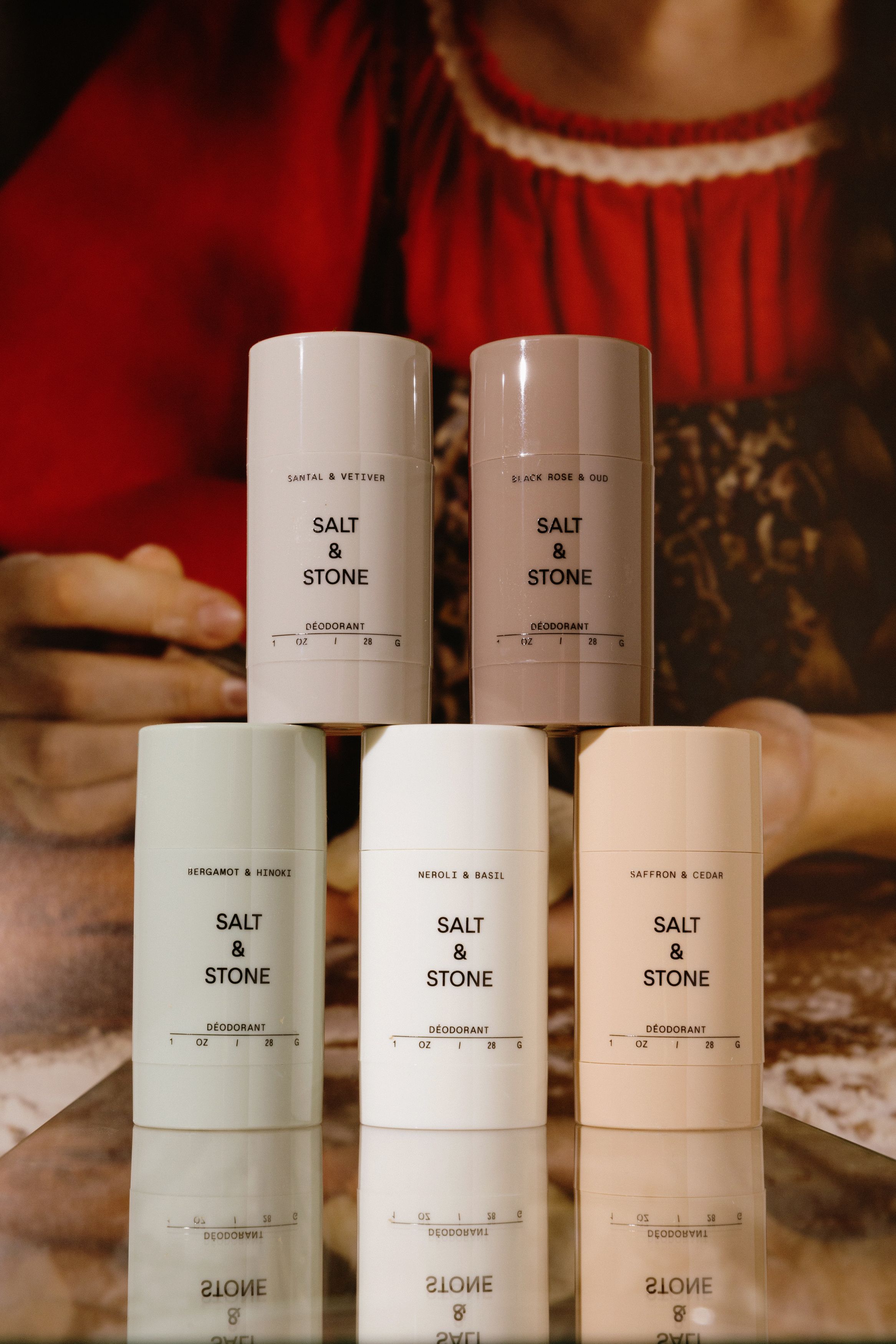 Мини-набор дезодорантов Salt&Stone Mini Deodorant Discovery Set 28g*5