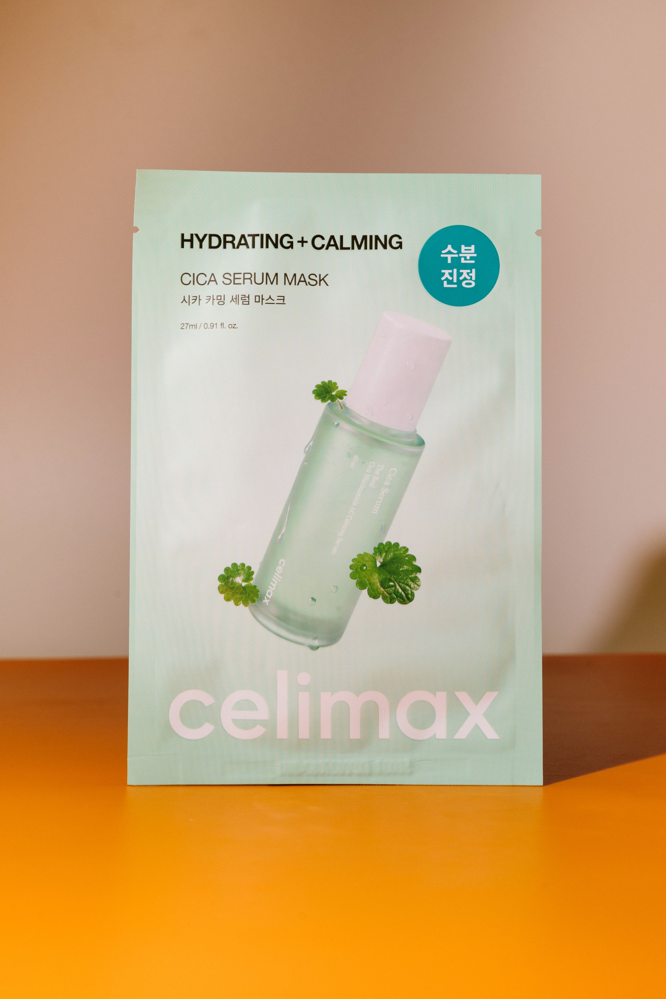 Ампульная тканевая маска с гиалуроновой кислотой Celimax Hydrating Calming Cica Serum Mask 27ml