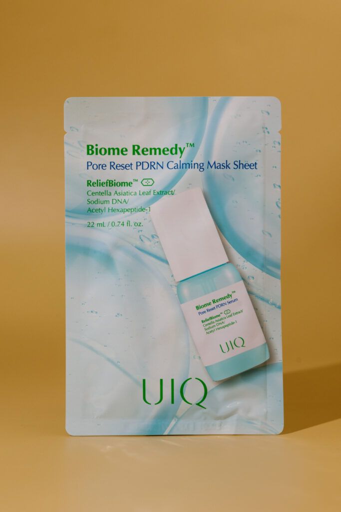 Охлаждающая маска с ПДРН UIQ Pore Reset PDRN Calming Mask Sheet 22ml