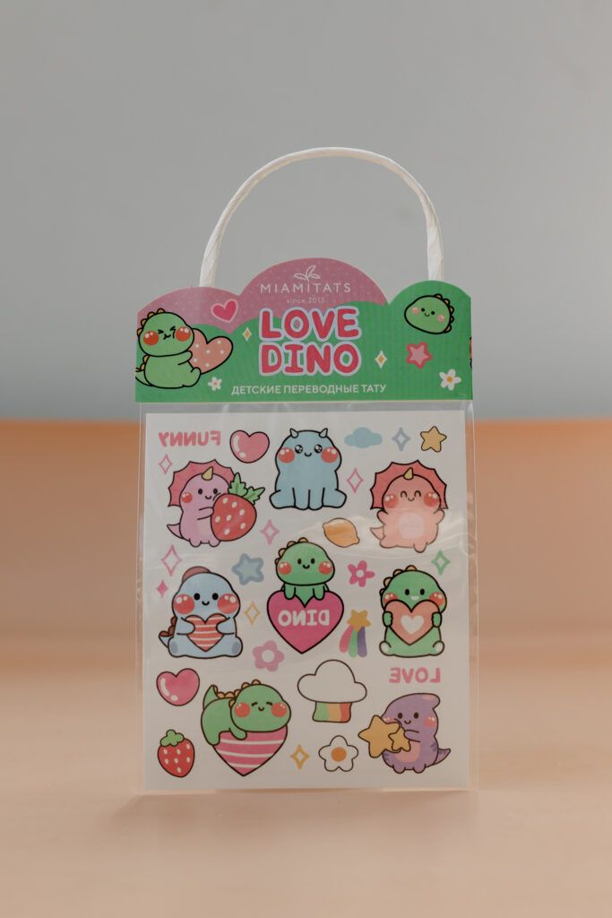 Переводные тату MIAMITATS KIDS Love Dino