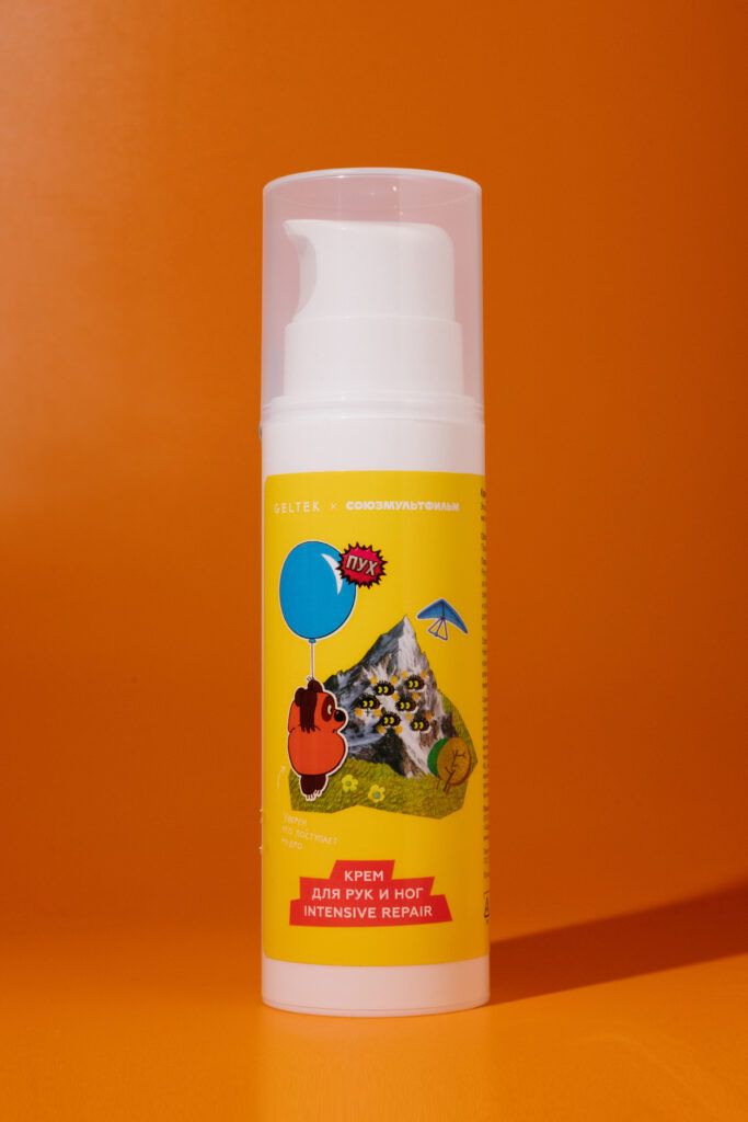 Крем для рук и ног Intensive Repair 240ml Geltek x Союзмульфильм