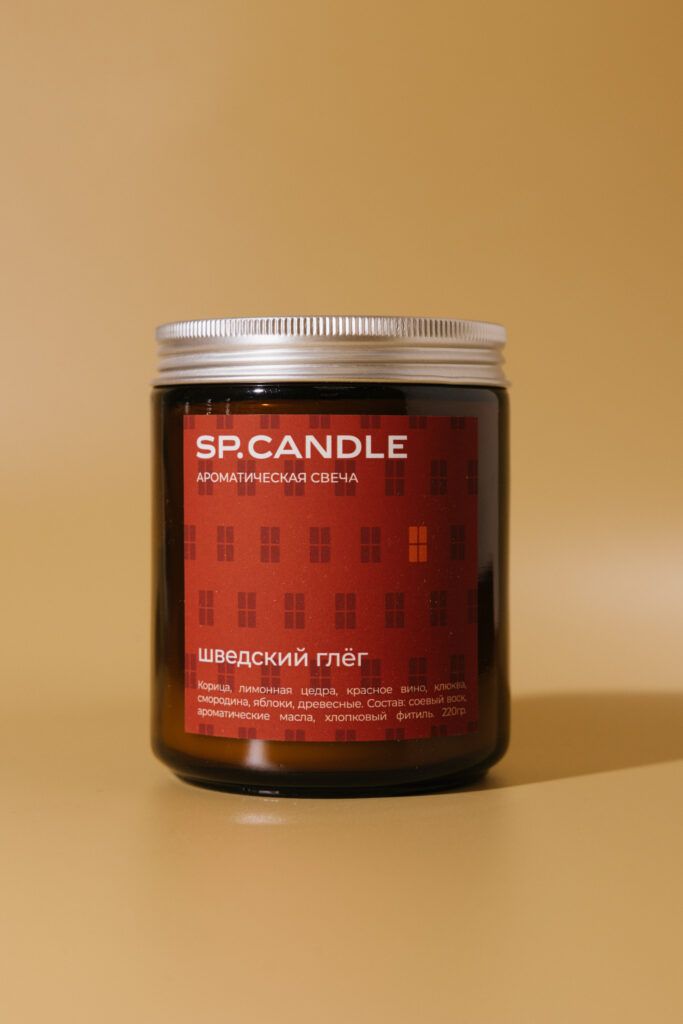  Ароматическая свеча Шведский глег SP. CANDLE 220г