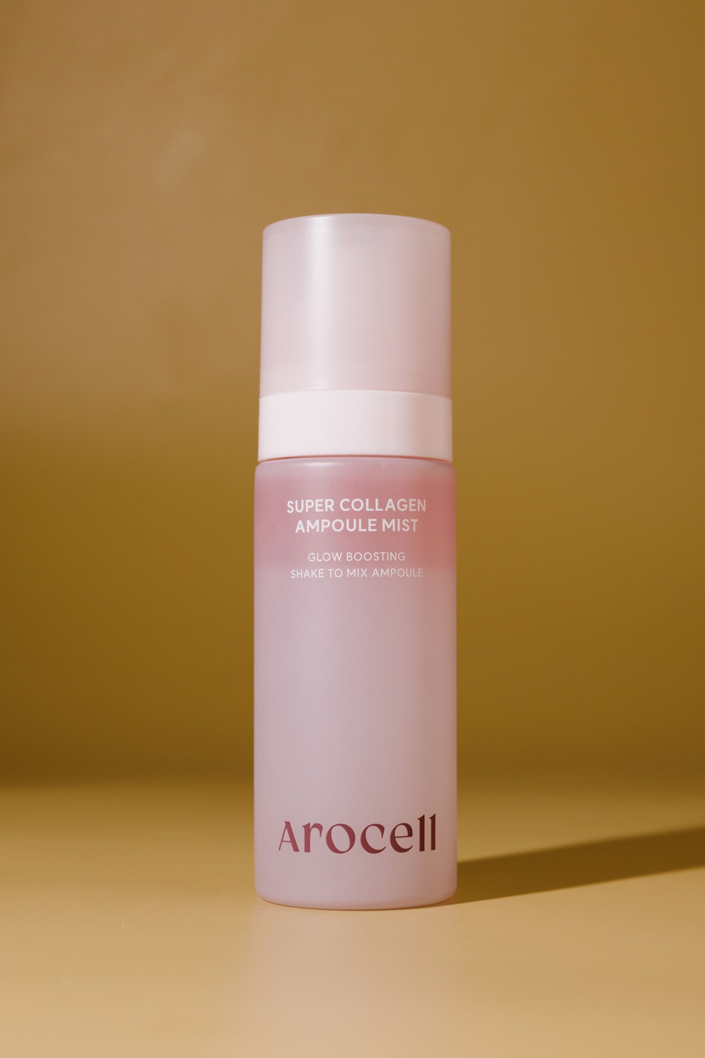 Двухфазная коллагеновая сыворотка-мист с розовым маслом и ПДРН Arocell Super Collagen Ampoule Mist 80ml