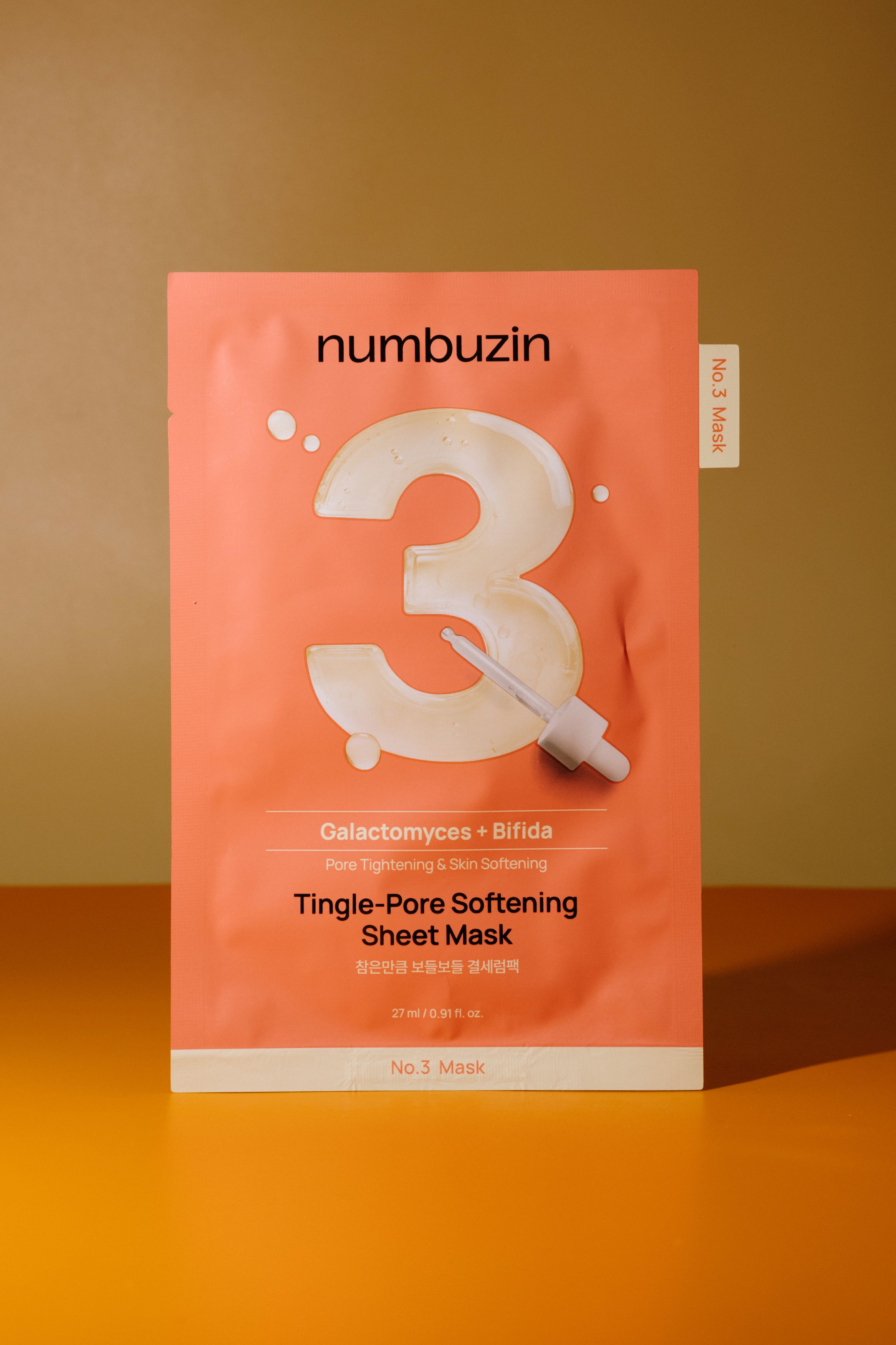 Тканевая маска для проблемной кожи numbuzin No.3 Tingle-Pore Softening Sheet Mask 27ml