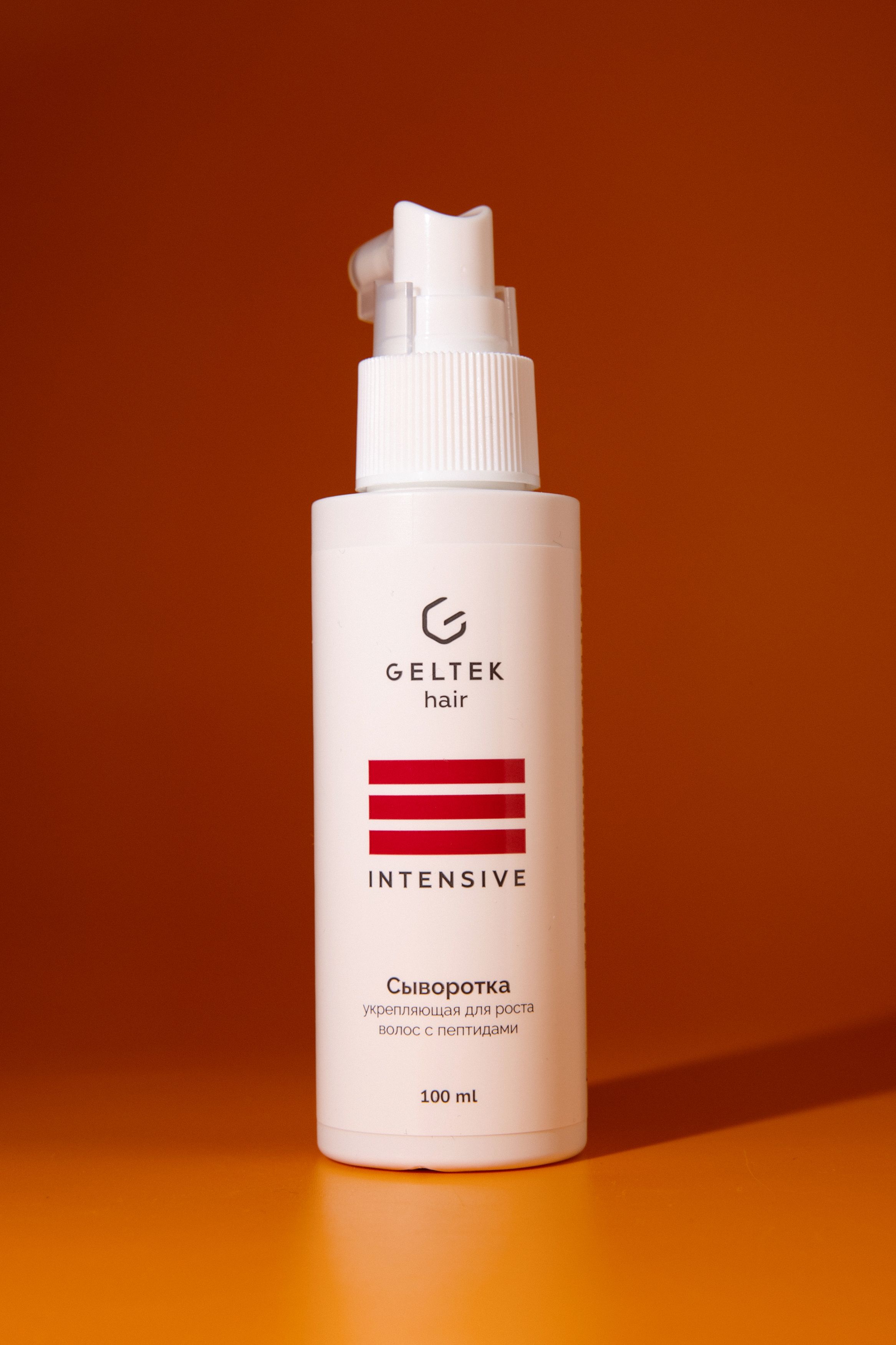 

Сыворотка укрепляющая для роста волос с пептидами Geltek 100мл