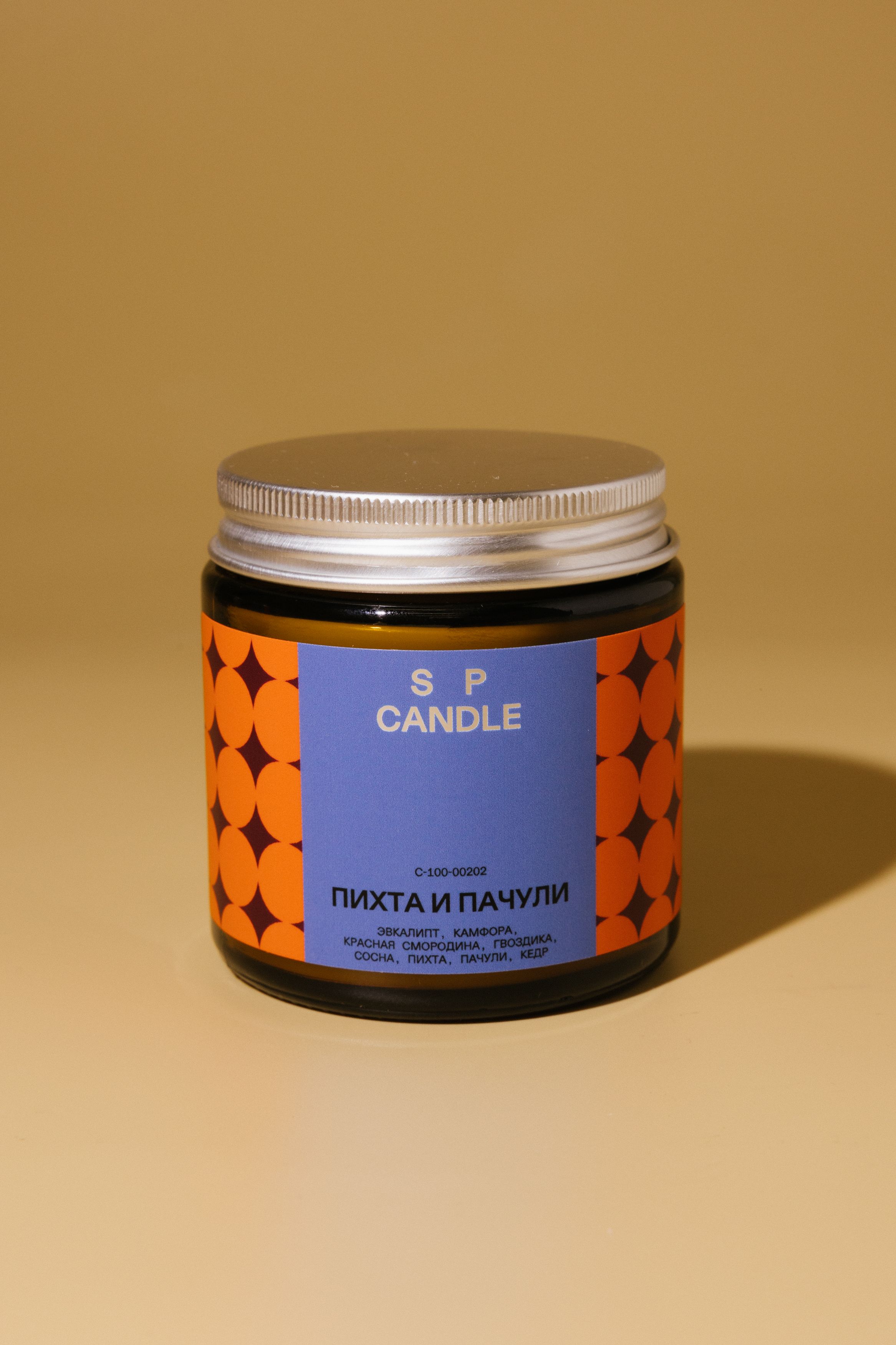 

Ароматическая свеча Пихта и пачули SP. CANDLE 100г