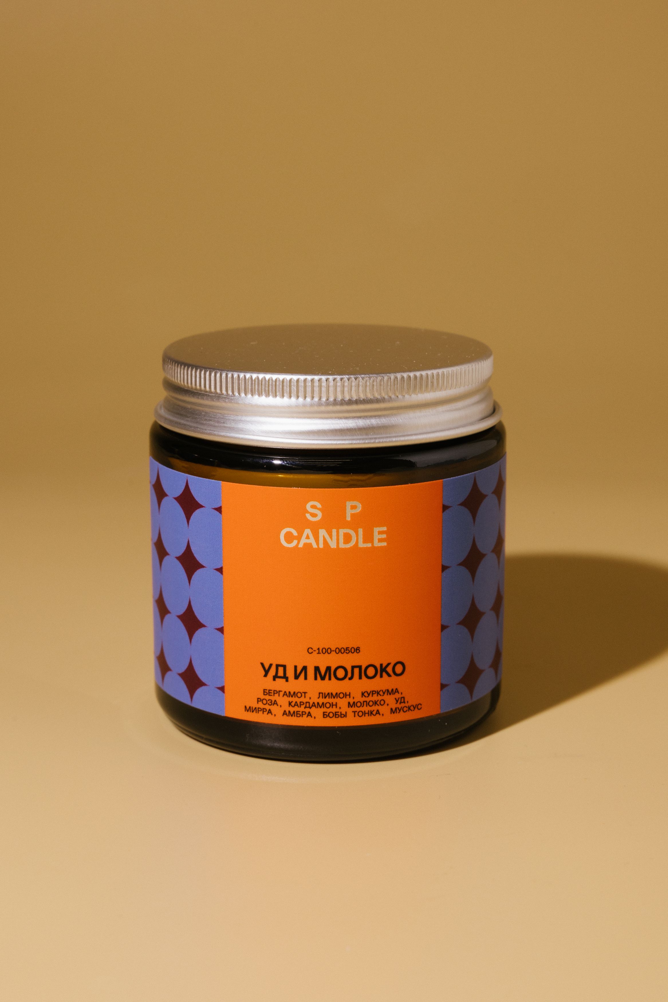 Ароматическая свеча Уд и молоко SP. CANDLE 100г