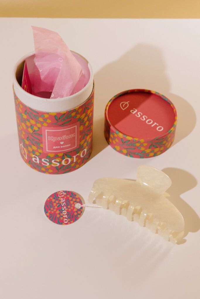 Краб для волос - Близнецы Assoro																				
