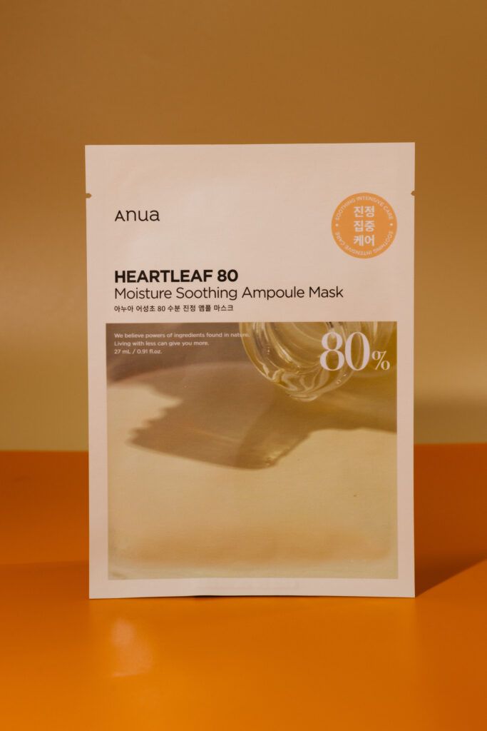 Ампульная тканевая маска для лица Anua Heartleaf 80% Moisture Soothing Ampoule Mask 27ml