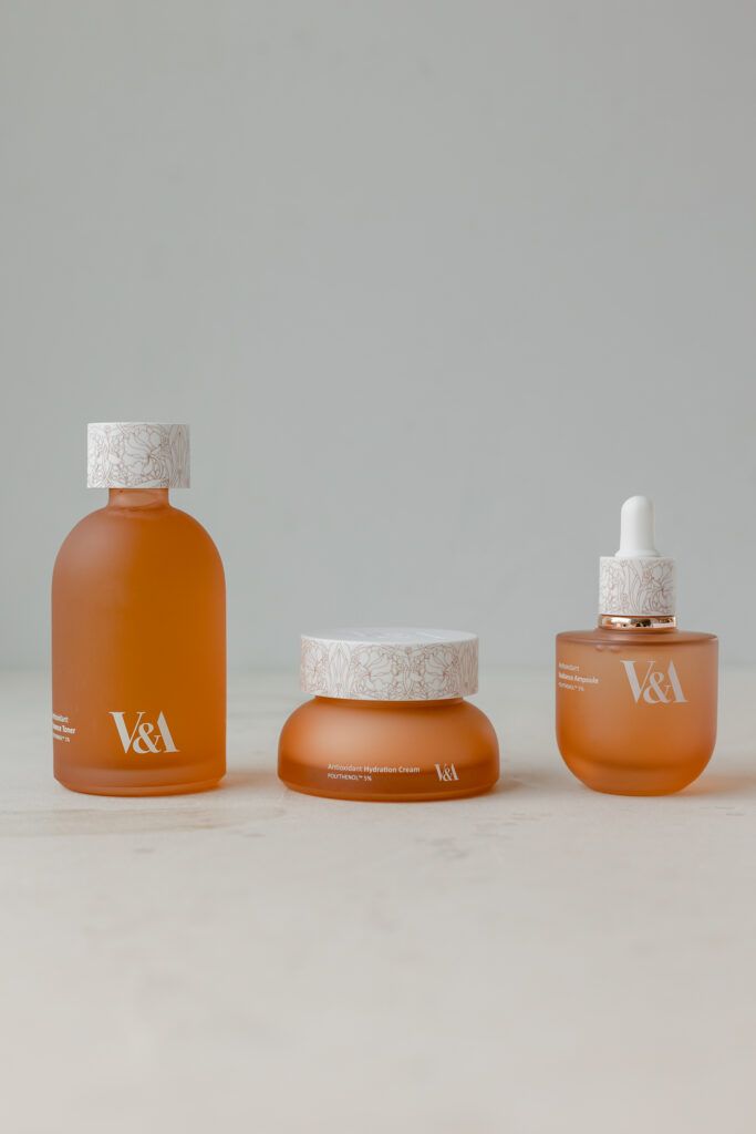 Набор для ухода за кожей с антиоксидантами V&A Antioxidant Skincare Essentials Set (120ml/50ml/50ml)