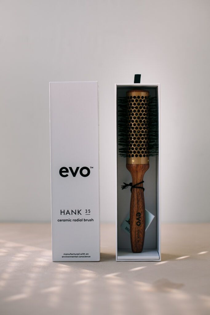 [Хэнк] керамическая круглая термощетка для волос 35 мм Evo Hank 35 Ceramic Vented Radial Brush 